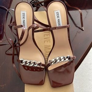 STEVE MADDEN Strap up Heels NEW w/ box
